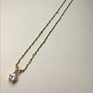 Faux Diamond Necklace